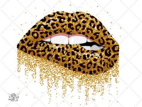 Leopard Lips Lip Biting Lips Dripping Lips Lip Print Etsy Canada