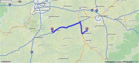 Driving Directions From Bardstown Kentucky 40004 To 3501 Lexington Rd