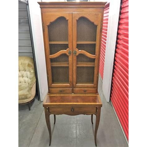 If you're among those who've been turned off by a bar cart's brevity, consider refashioning a vintage secretary desk with a hutch as a bar. Vintage Secretary Desk With Hutch For Sale - shabby chic ...