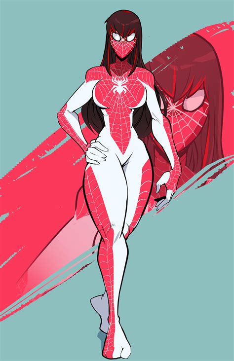 mary jane watson as spider woman spinneret by silentmanx on deviantart