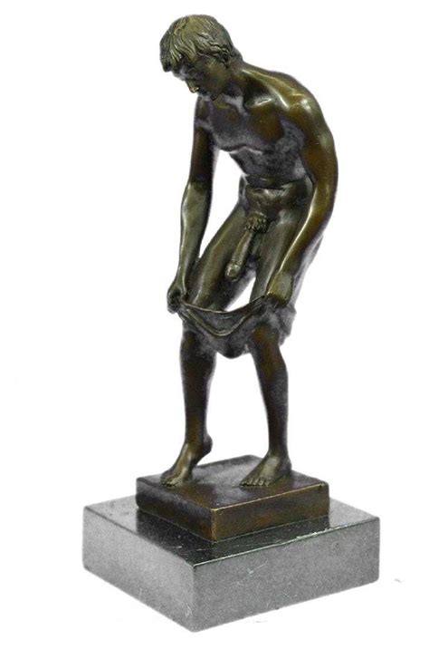 Underwear Gay Interest Bronze Figurine On Marble Base