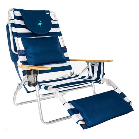Ostrich Deluxe Padded 3 N 1 Outdoor Lounge Reclining Beach Chair