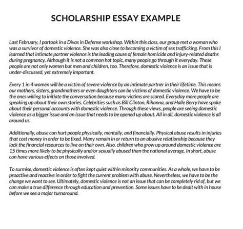 15 Winning Scholarship Essay Examples Tips Exam