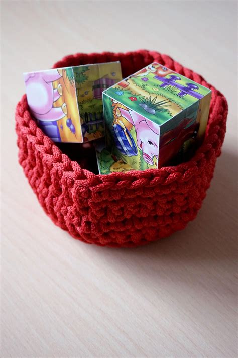 Cord Basket Pattern Cord Basket Pdf Storage Basket Diy Etsy Uk