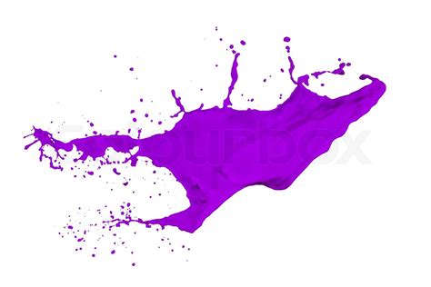 Purple Paint Splash Stock Image Colourbox