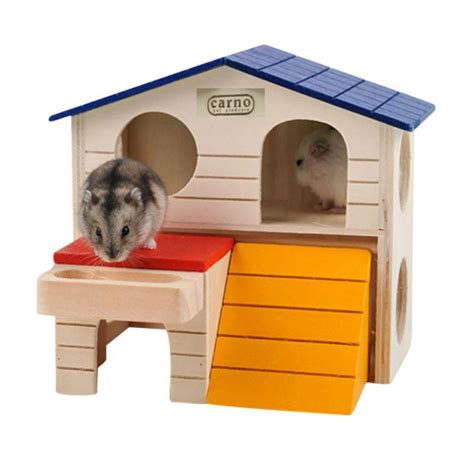 Hamster Wooden House With Two Layer Hideout Shopee Philippines