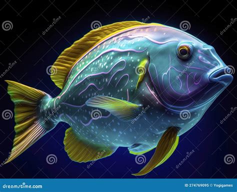 Vibrant AI-generated Underwater Art with Hyper-realistic Sci-fi Style