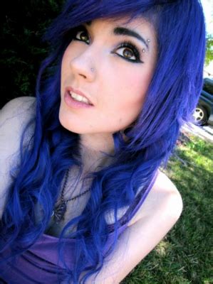 How to get blue black hair? Emo Girl's "Cute & Beautiful" HD WalLpApErSs.. | frankmefun