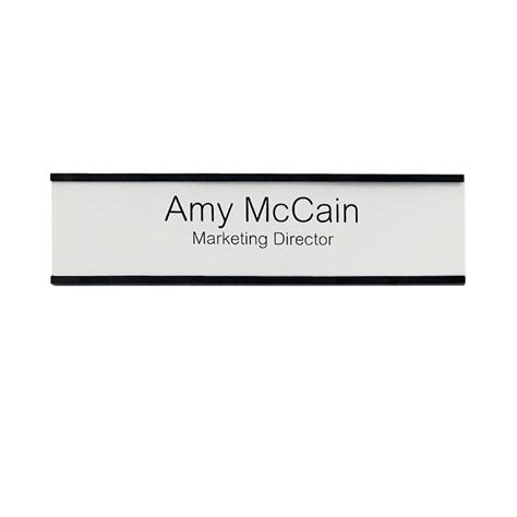 Office Nameplate Holders For Doors Or Walls