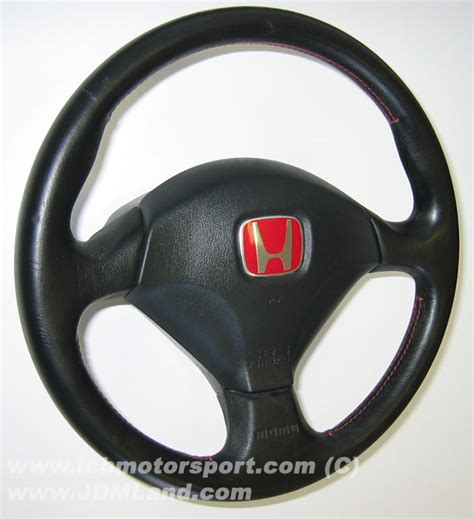 Used Jdm Dc5ep3 Type R Red Stitch Momo Srs Steering Wheel