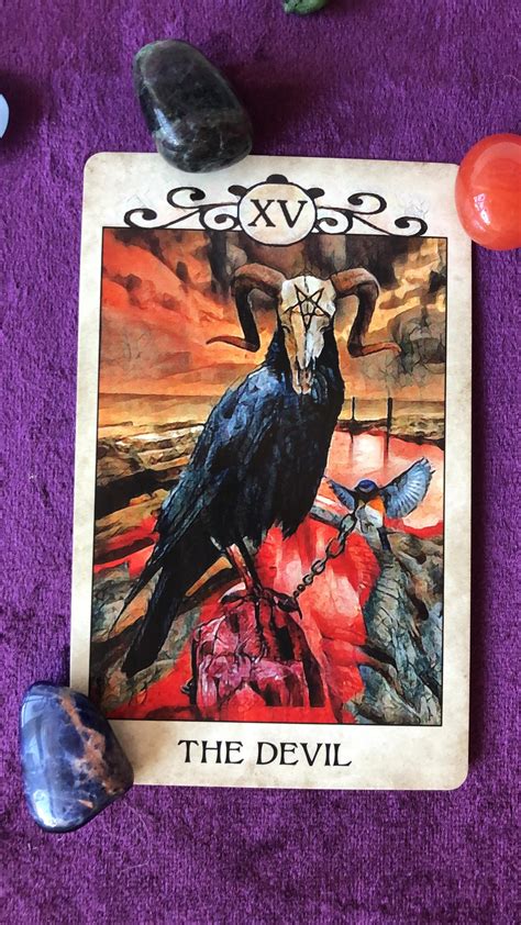 The Devil From The Crow Tarot Deck I Think This Is One Of The Most