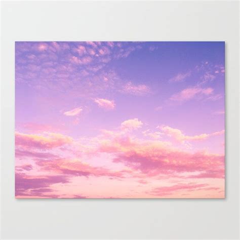 Buy Lavender And Pink Sky Canvas Print By Newburydesigns Worldwide