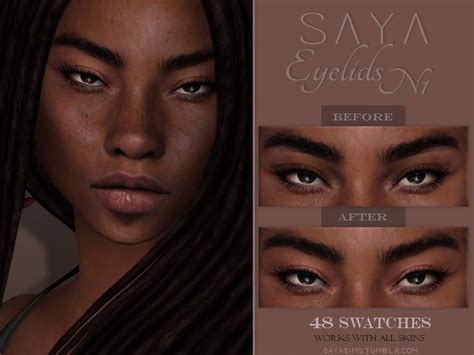 Sayasims Eyelids N1 Sims 4 Sims Sims 4 Cc Eyes