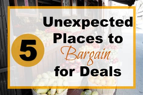 5 Unexpected Places You Can Bargain For Deals Lazy Genius Mom