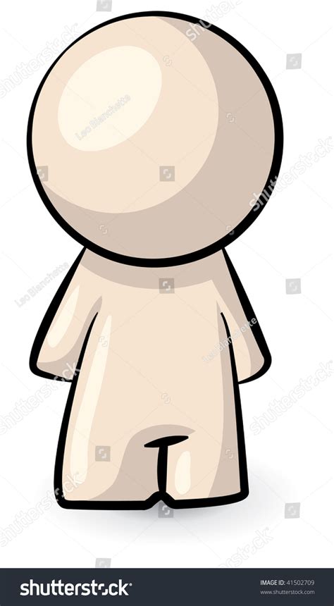 A Cute Cartoon Person Naked Stock Photo 41502709 Shutterstock