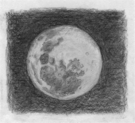 Moon Pencil Drawing At Explore Collection Of Moon