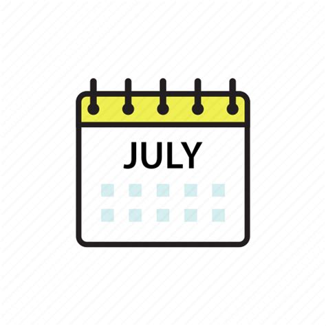 July Calendar Icon