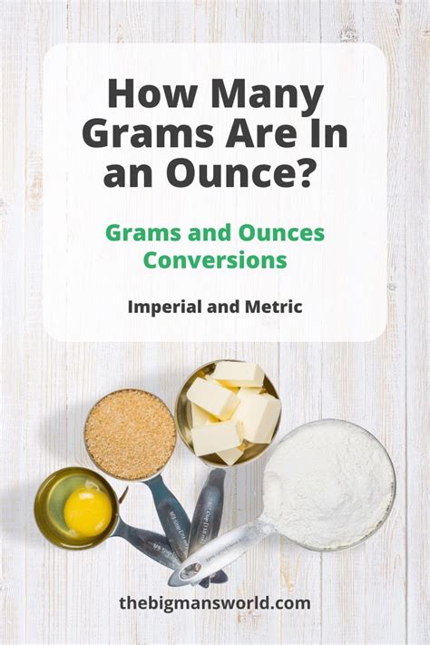 How Many Grams In An Ounce Conversion Guide The Big Mans World