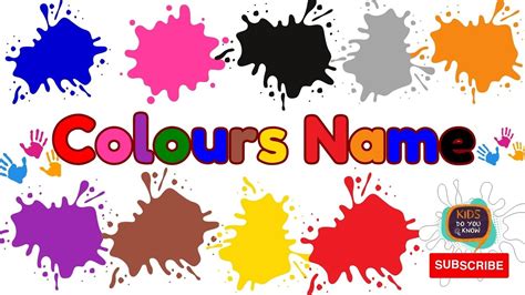 Learn Colours Name🌈 Fun Learning 🔟 Colours Name With Spellings