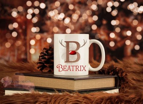 Personalised Reindeer Hot Chocolate Mug Christmas Mug Etsy Uk
