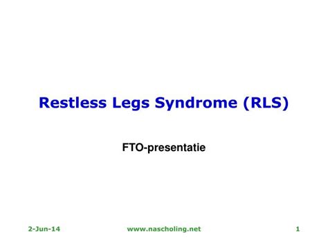Ppt Restless Legs Syndrome Rls Powerpoint Presentation Free