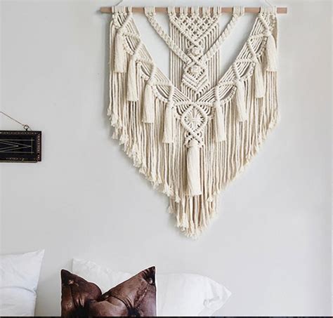 Bohemian Handmade Macrame Wall Hanging Etsy