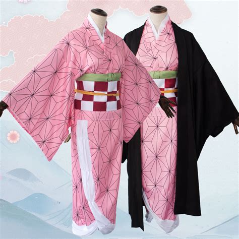 Anime Costume Demon Slayer Cosplay Nezuko Kimono Costume Women Kimetsu