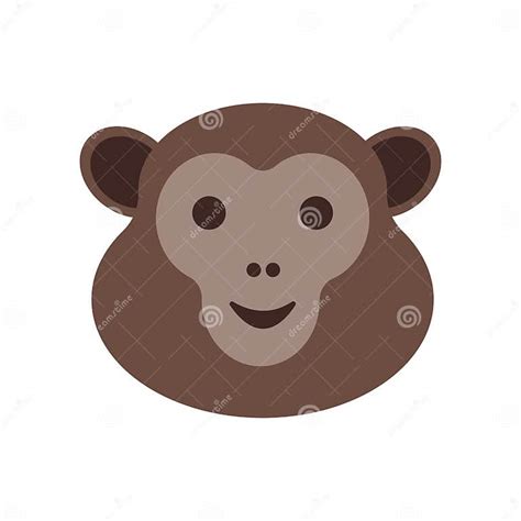 Monkey Icon Vector Sign And Symbol Isolated On White Background Stock