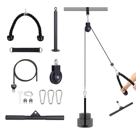 Buy Yovell Fitness Lat And Lift Pulley System Diy Pull Down Machine