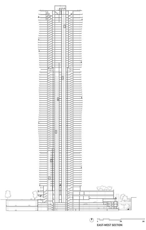 Architectural Drawings 8 Jaw Dropping Sections Through Skyscrapers