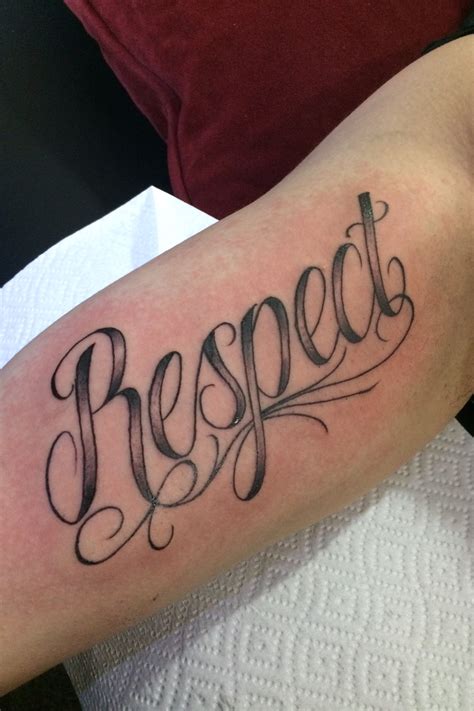 Respect Tattoo Script