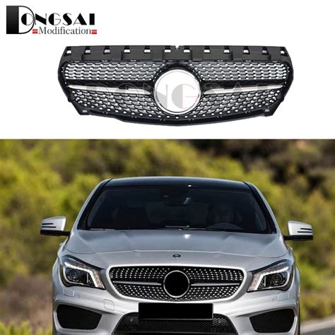 Mercedes W117 Diamonds Radiator Front Grills Grille Mesh For Benz Cla