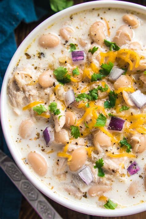 Creamy, smoky, cozy, and spicy with big flavor and simple ingredients. Creamy White Chicken Chili | Recipe | White chili chicken ...