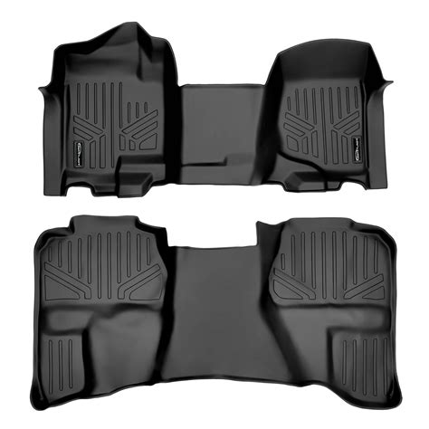 Smartliner Floor Mats For Silverado Sierra 1500 2500 3500 Extended Cab