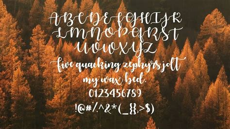 Autumn In November Font Free Download