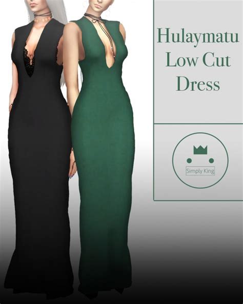 Simply King Hulaymatus Low Cut Dress • Sims 4 Downloads