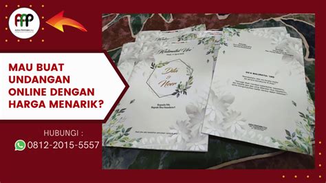 Bagi pasangan yang sedang berencana menikah, mempersiapkan biaya pernikahan menjadi hal yang cukup memusingkan. bikin undangan kalender, buat kartu undangan 0812-2015-5557 - YouTube