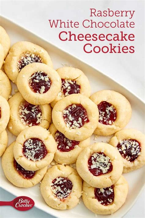 Raspberry White Chocolate Cheesecake Cookies Recipe Betty Crocker