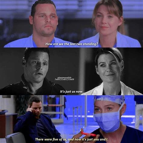 grey s anatomy meredith and alex ellen pompeo and justin chambers grey anatomy quotes greys