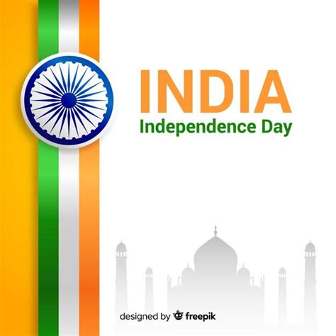 Premium Vector Realistic India Independence Day Background Independence Day Background