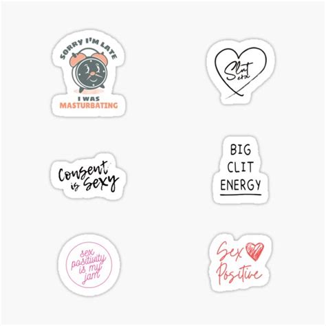 Sex Positive Sticker Pack Sticker For Sale By Sexposimemes Redbubble