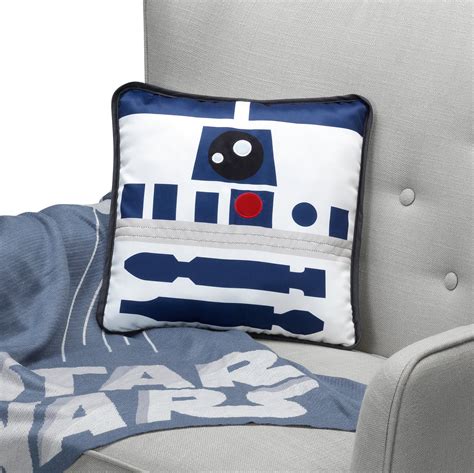 Star Wars Signature R2d2 Whiteblue Decorative Throw Pillow