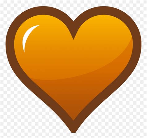 Orange Heart Icon Png Clip Arts For Web Orange Heart PNG Stunning