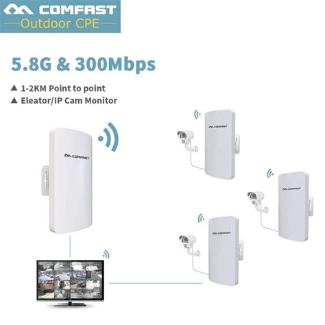 2pcs Long Range Outdoor Wifi Cpe 2 4 5 8ghz 300m 150m Wireless Ap Wifi Repeater Access Point