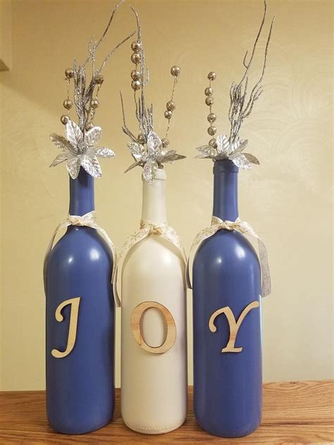 Decorative Wine Bottles Etsy Liquor Bottle Crafts Old Wine Bottles