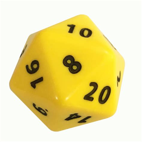 20 Sided Numbered Foam Dice