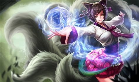 Ahri League Of Legends Animal Ears Chinese Clothes Foxgirl