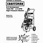 Craftsman 1800 Psi Pressure Washer Manual