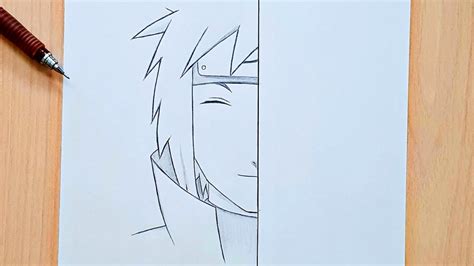 How To Draw Minato From Naruto Minato Half Face Step By Step Easy