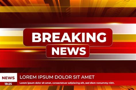 Breaking News Template Style Free Vector